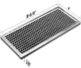 img 3 attached to 🔍 GE JX81H, WB02X10956, WB02X11544, WB2X10956 Microwave Recirculating Charcoal Filter - Compatible with GE (2-Pack)