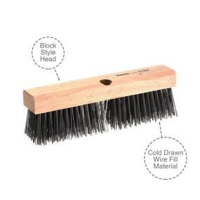 img 2 attached to 🧹 Osborn 52061SP: Heavy Duty Block Style Wire Broom Head for Efficient Scrubbing and Sweeping