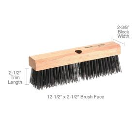 img 1 attached to 🧹 Osborn 52061SP: Heavy Duty Block Style Wire Broom Head for Efficient Scrubbing and Sweeping