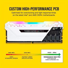 img 1 attached to 💡 Corsair Vengeance RGB Pro 16GB DDR4 3200MHz C16 LED Memory - White: Superior Performance and Stunning Illumination