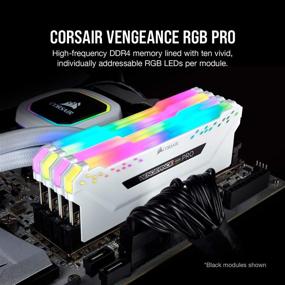 img 3 attached to 💡 Corsair Vengeance RGB Pro 16GB DDR4 3200MHz C16 LED Memory - White: Superior Performance and Stunning Illumination