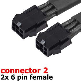 img 2 attached to Dual 6 Pin Female to 8 Pin Male GPU Power Adapter Cable - Braided Sleeved, 9 inches - TeamProfitcom