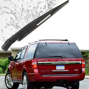 img 1 attached to OE Style Rear Windshield Wiper Blade and Arm Set - AUTOBOO 9L1Z17526A Replacement for Ford Expedition and Lincoln Navigator 2009-2016