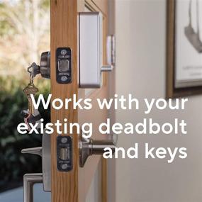 img 1 attached to 🔒 Wyze Lock - WiFi & Bluetooth Smart Door Lock with Wireless & Keyless Entry, Amazon Alexa & Google Assistant Compatible, Fits Most Deadbolts, Includes Wyze Gateway - Certified for Humans