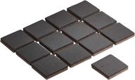 🪑 pack of 60 brown amazon basics square self-adhesive rubber furniture pads logo