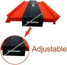 img 1 attached to 🔒 Lockable Contour Gauge: 10 Inch, Sdanart Widen Shape Profile Duplicator Tool for Precise Replication of Irregular Shapes, Corners, and Curves