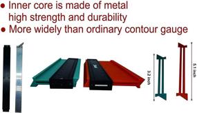 img 2 attached to 🔒 Lockable Contour Gauge: 10 Inch, Sdanart Widen Shape Profile Duplicator Tool for Precise Replication of Irregular Shapes, Corners, and Curves