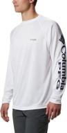 🎣 columbia men's pfg terminal tackle long sleeve fishing shirt - upf 50 uv protection логотип