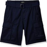 dkny boys' shorts: stylish and comfortable bottoms for little gentlemen logo