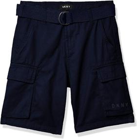 img 3 attached to DKNY Boys' Shorts: Stylish and Comfortable Bottoms for Little Gentlemen