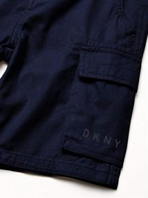 img 1 attached to Шорты DKNY для мальчиков: стильные и комфортные низы для маленьких джентльменов.