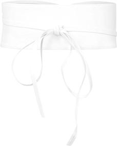 img 4 attached to 🦋 BlackButterfly Waist Band Cinch: Stylish White Women's Belt Accessory