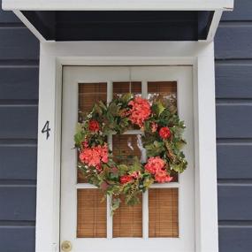 img 2 attached to 🌸 The Perfect Spring Accessory: 24 Inch Genesee Silk Spring Door Wreath by The Wreath Depot – With White Storage Gift Box Included!