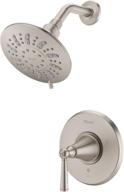 🚿 enhance your shower experience with pfister lg897-gl1k saxton shower only trim in brushed nickel logo