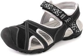 img 4 attached to 👟 LUFFYMOMO Women's Outdoor Sandals: Stylish and Supportive Athletic Footwear for Women