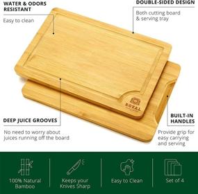 img 3 attached to Organic Bamboo Cutting Board Groove Kitchen & Dining