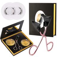 glue-free magnetic eyelashes kit for natural looking lashes - complete set with soft magnetic false eyelashes and eyelash clip logo