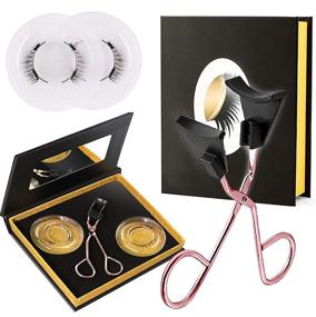 img 4 attached to Glue-Free Magnetic Eyelashes Kit for Natural Looking Lashes - Complete Set with Soft Magnetic False Eyelashes and Eyelash Clip