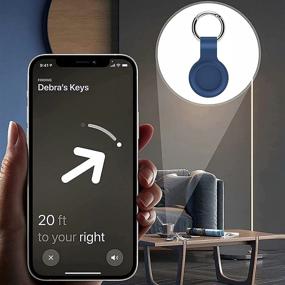 img 3 attached to 🔑 Чехол Airtags 4 шт.: стильные кейси со замком для Apple Airtag - идеальные подарки для малышей, пожилых людей, домашних животных, собак и кошек.