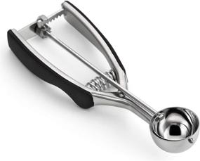 img 4 attached to 🍪 Spring Chef - Small Stainless Steel Cookie Scoop for 1 Tablespoon Cookie Dough, Multifunctional Melon, Protein Balls, and Meatballs, in Black