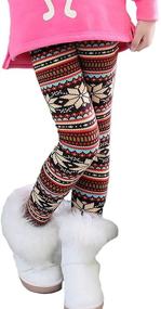 img 4 attached to Теплые и уютные: зимние брюки для девочек-младенцев с флисовой подкладкой - идеальные для Рождества!