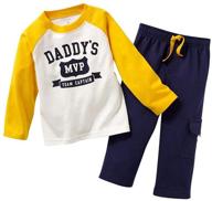 👶 coralup little boys' 2 piece set: adorable mommy's-inspired outfit for your little man logo