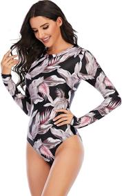 img 2 attached to Runtlly Swimsuits Protection Surfing Swimsuit Women's Clothing in Swimsuits & Cover Ups