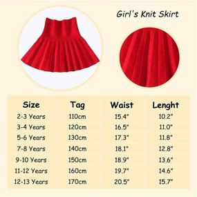 img 1 attached to Girls' Casual Skater Clothing with Flared and Pleated Design - Knitted