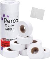 retail store fixtures & equipment - white labels perco line labeler logo