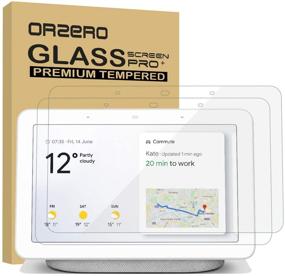 img 3 attached to Orzero 2 Pack Google Home Hub 7 Inch Tempered Glass Screen Protector - Ultimate HD Clarity and Scratch Protection with Lifetime Replacement Guarantee