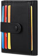 ultimate rfid-blocking leather bifold wallets holder: stylish & secure logo