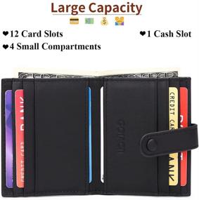 img 1 attached to Ultimate RFID-Blocking Leather Bifold Wallets Holder: Stylish & Secure