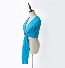 img 1 attached to Womens Chiffon Scarf Shawl Evening