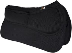 img 4 attached to 🐎 ECP 3D Mesh Western Saddle Pad with All-Purpose Diamond Quilted Cotton, Therapeutic Contoured Correction Support, and Memory Foam Pockets for Enhanced Riding Experience