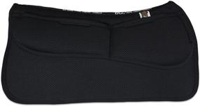 img 2 attached to 🐎 ECP 3D Mesh Western Saddle Pad with All-Purpose Diamond Quilted Cotton, Therapeutic Contoured Correction Support, and Memory Foam Pockets for Enhanced Riding Experience