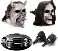 💀 grim reaper skull car air vent clips: halloween-themed car air freshener & decoration (pack of 2) logo