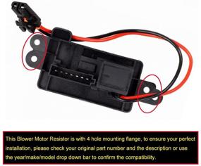 img 2 attached to 🔌 FAERSI 89019088 HVAC Blower Motor Resistor Kit with Harness for 2003-2006 Chevy Silverado Tahoe Avalanche Suburban GMC Sierra Yukon Cadillac Escalade | Replaces 973-405, 15-81086, 22807123