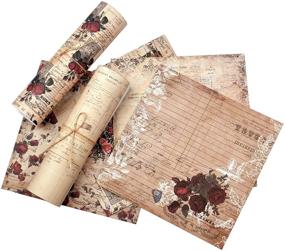 img 2 attached to 🌸 Vintage Floral Scrapbooking Paper Pad: 24 Sheets 6'' X 6'' Craft Cardmaking Crafting Photo Frame Decorative Pages - Cuttable, Foldable Pattern Paper for Cardstock & Scrapbooking Supplies