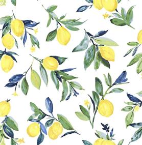 img 4 attached to 🍋 Lemon Drop Yellow Peel and Stick Wallpaper by NuWallpaper - NUS3161