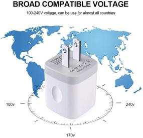 img 3 attached to 🔌 GiGreen USB Wall Charger 3 Pack - Fast 1A Charging Block for iPhone 11 XS 8, Samsung S20 Plus S10, Moto & More!