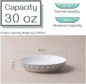 img 2 attached to 🍽️ Ceramic Bohemian Stackable Dishwasher Microwave-Friendly Dish