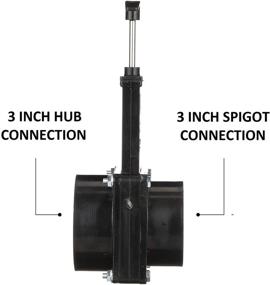 img 2 attached to 🚽 Optimized Valterra 3-Inch RV Waste Dump Gate Valve with 3-Inch Hub to Spigot Connection