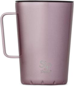 img 4 attached to Sip by S'well 15 Fl Oz Pink Punch Metallic Stainless Steel Takeaway Mug - Double-Layered Vacuum-Insulated Travel Mug Keeps Drinks Cold for 10 Hours and Hot for 2 - BPA-Free Water Bottle