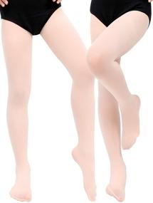 img 2 attached to 🩰 Soft Toddler Girls Dance Tights - Set of 6 Pairs for Ballet and Dance