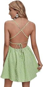 img 3 attached to SweatyRocks Womens Spaghetti Casual Gingham Women's Clothing for Dresses