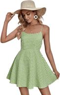 sweatyrocks womens spaghetti casual gingham women's clothing for dresses logo