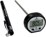 hic instant read thermometer shatterproof antimicrobial logo