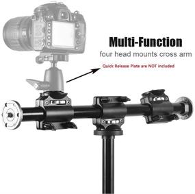 img 2 attached to Fotoconic Horizontal Tripod Arm Extension Bar Stand (100cm/39 Inch) - Ideal for Camera Support in Photography Studio (3/8 Screw)
