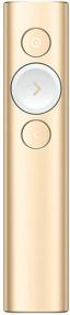 img 4 attached to Пульт для презентаций Logitech Spotlight – улучшенный беспроводной Bluetooth дистанционное управление, универсальная пульт-кликер, диапазон 30 метров и быстрая зарядка – золотой.