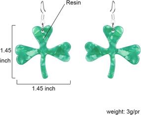 img 1 attached to 🍀 Подвески Патрика "Трехлистный клевер": Женские аксессуары и украшения к особенным случаям